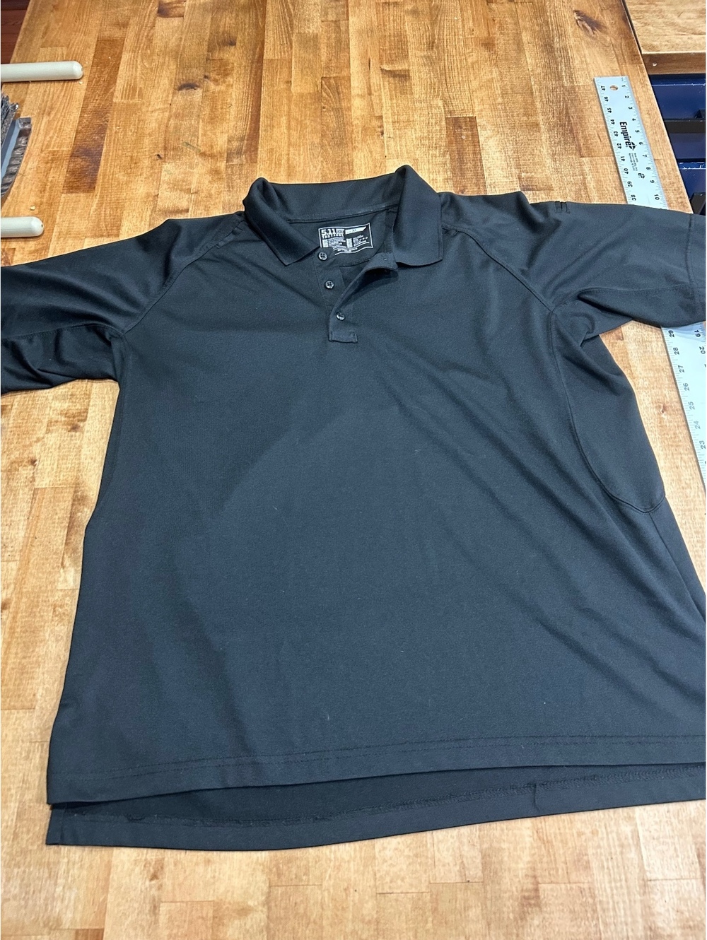 police 5.11 Tactical Men's Black Polo Shirt Size XL